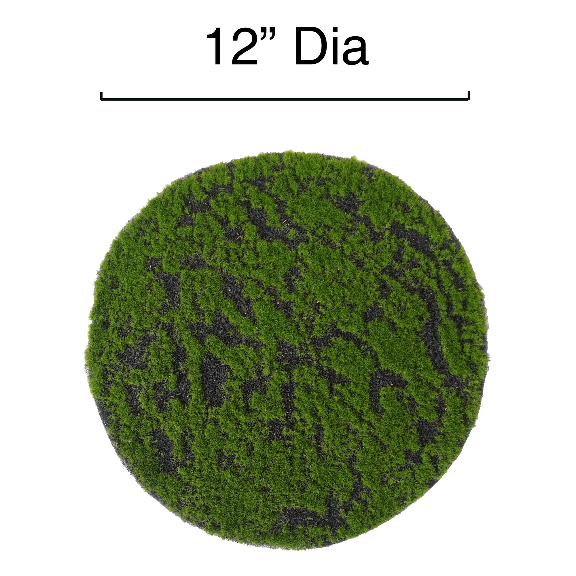 6 Pack: 12" Round Faux Moss Mat by Ashland®